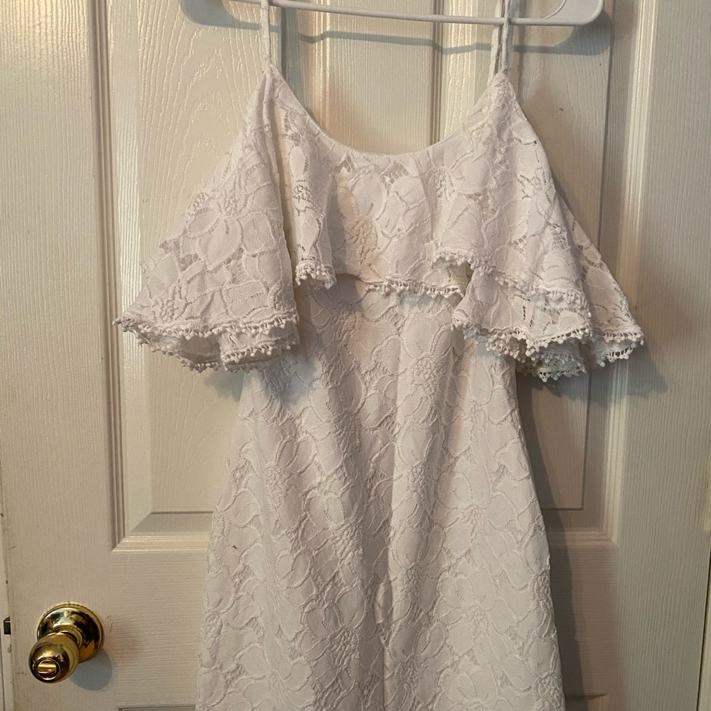 White form fitting dress